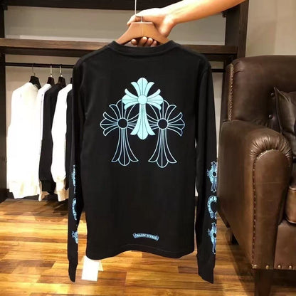Chrome Hearts Classic Crewneck T-Shirt in Black/Blue