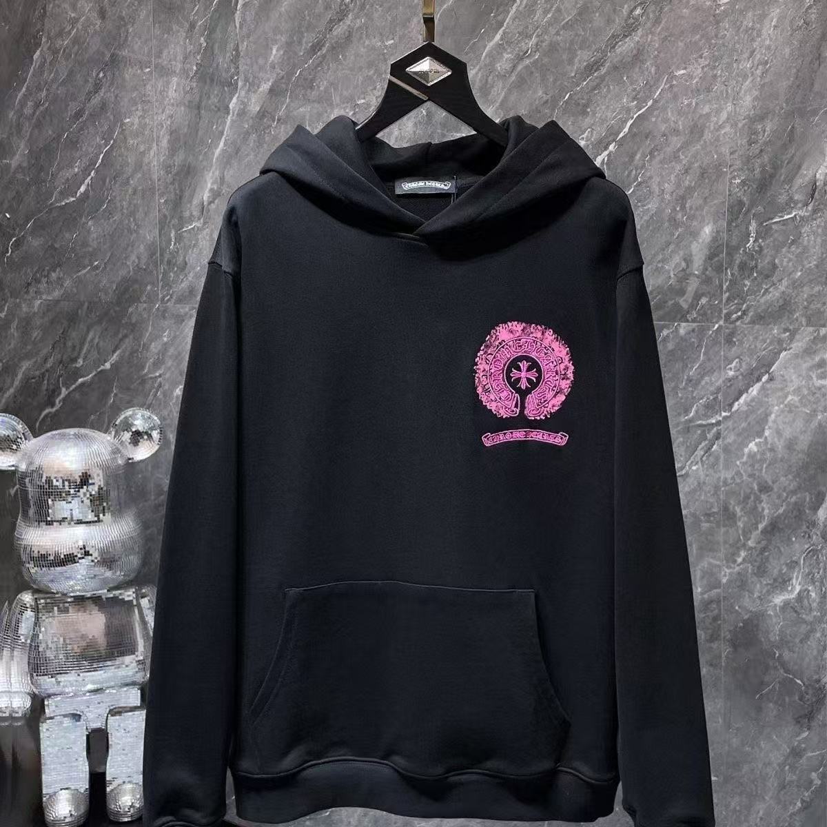 Chrome Hearts Classic Crewneck Sweatshirt in Black/Pink
