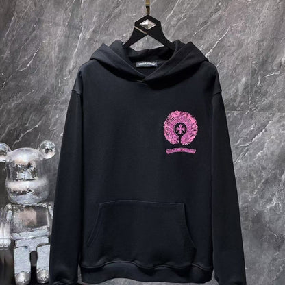 Chrome Hearts Classic Crewneck Sweatshirt in Black/Pink