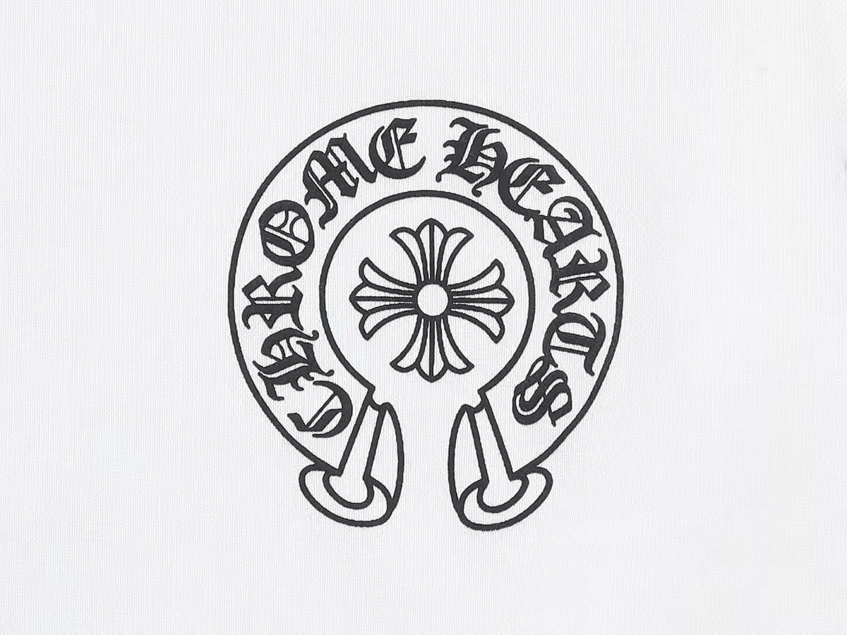 CHROME HEARTS HORSE SHOE LOGO SWEATSHIRT WHITE