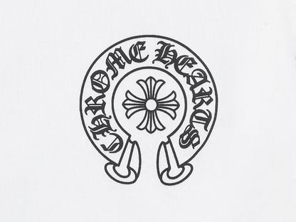 CHROME HEARTS HORSE SHOE LOGO SWEATSHIRT WHITE