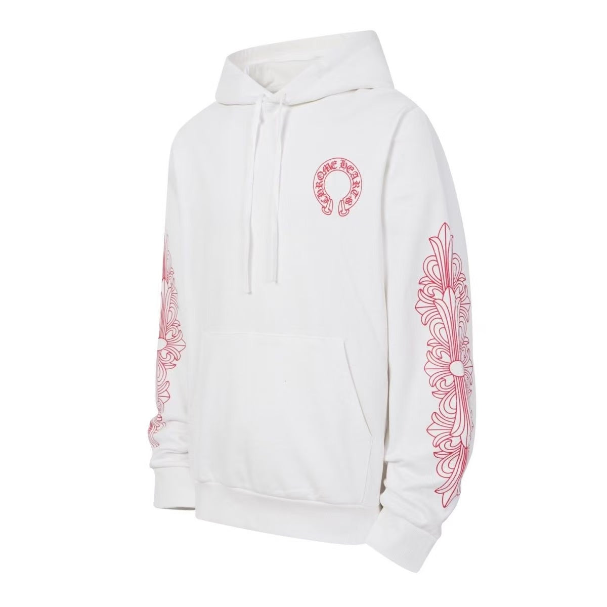 Chrome Hearts Classic Crewneck Sweatshirt in White/Red