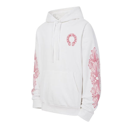 Chrome Hearts Classic Crewneck Sweatshirt in White/Red