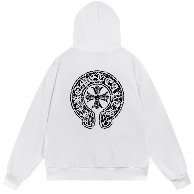 Chrome Hearts Classic Crewneck Sweatshirt in White/Black