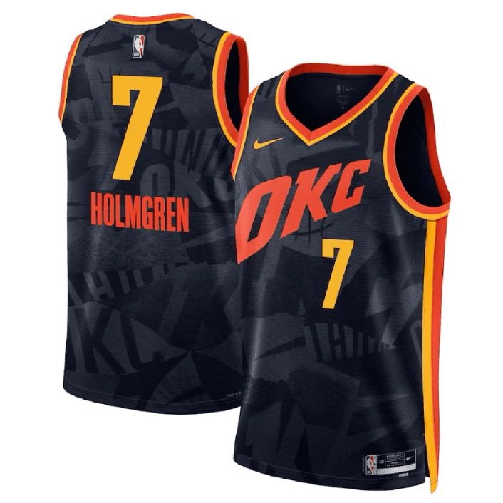 CHET HOLMGREN OKLAHOMA CITY THUNDER 2023-24 CITY EDITION JERSEY - Prime Reps