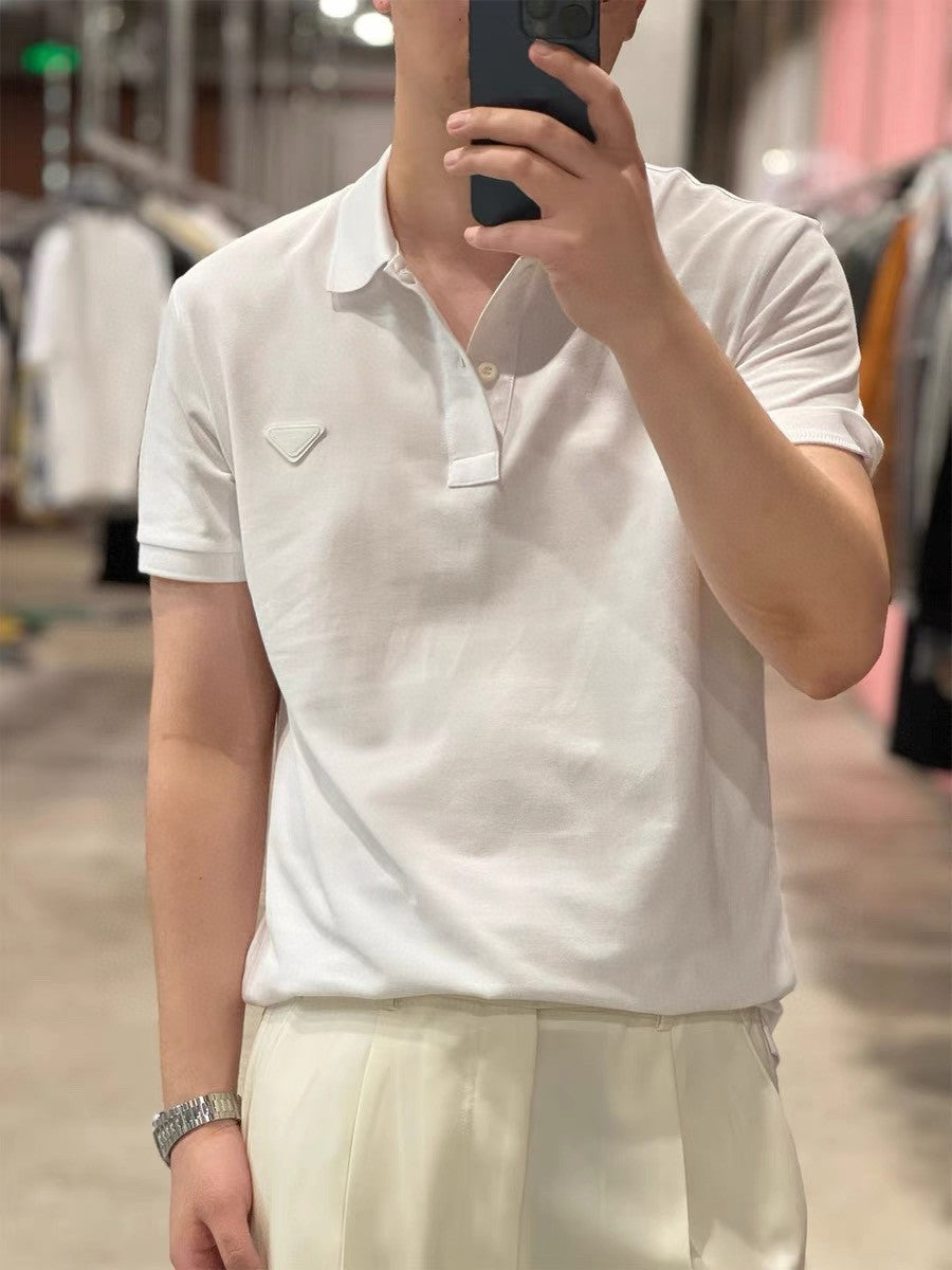 Prada Classic White Polo Shirt Primereps