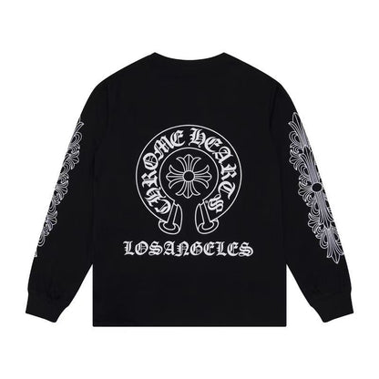 CHROME HEARTS White Logo Sweatshirt - Black