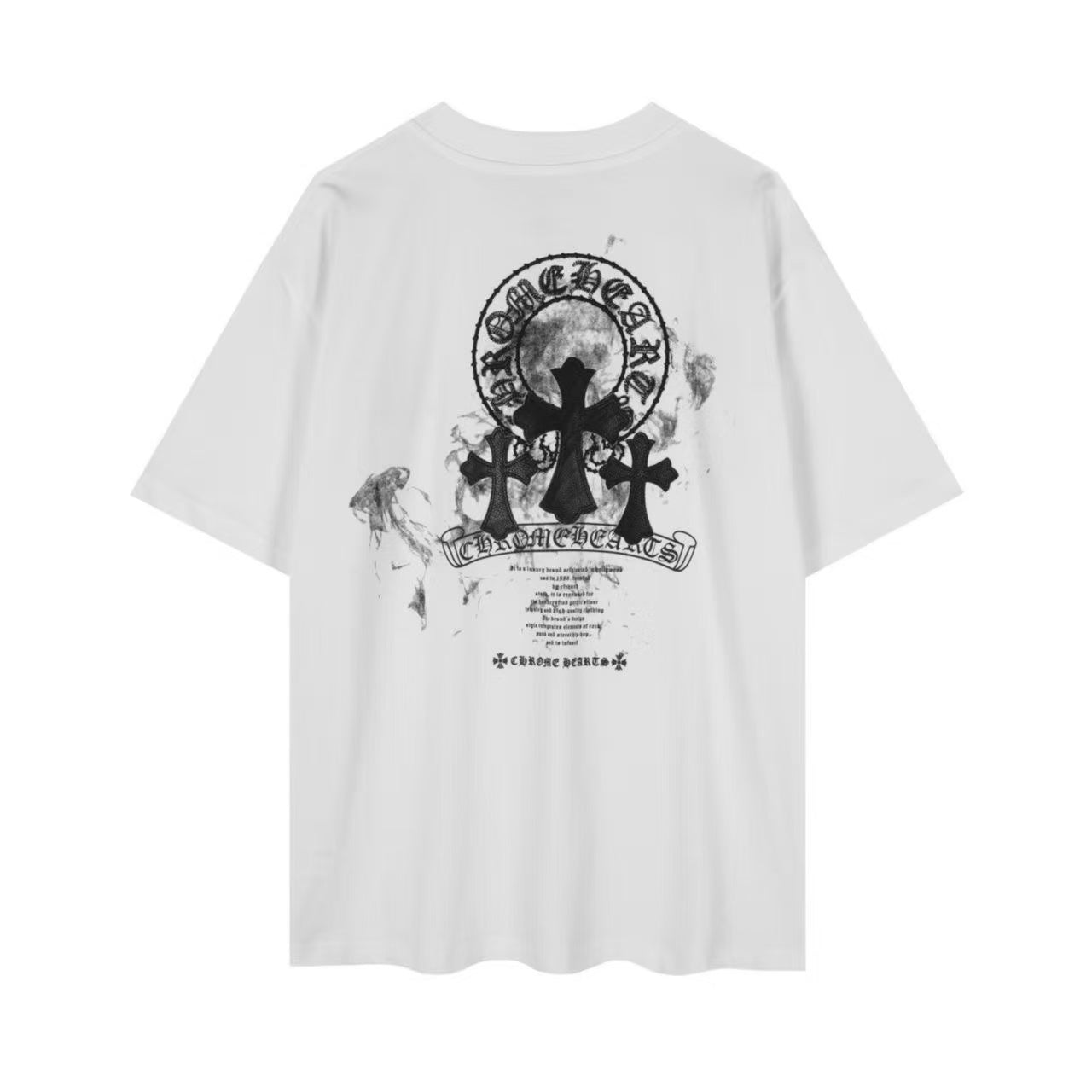 Chrome Hearts Classic Crewneck T-Shirt in White/Black