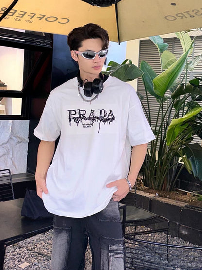 Prada Graphic Logo T-Shirt (White)