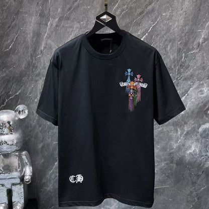 Chrome Hearts Classic Crewneck T-Shirt in Black/Multicolor