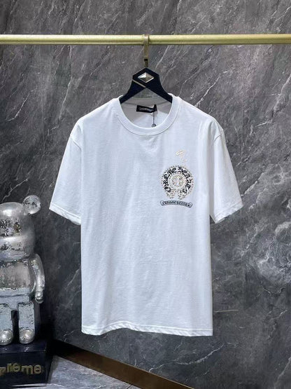 Chrome Hearts Classic Crewneck T-Shirt in White/Black