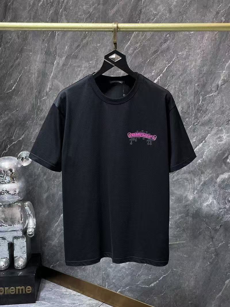 Chrome Hearts Classic Crewneck T-Shirt in Black/Pink