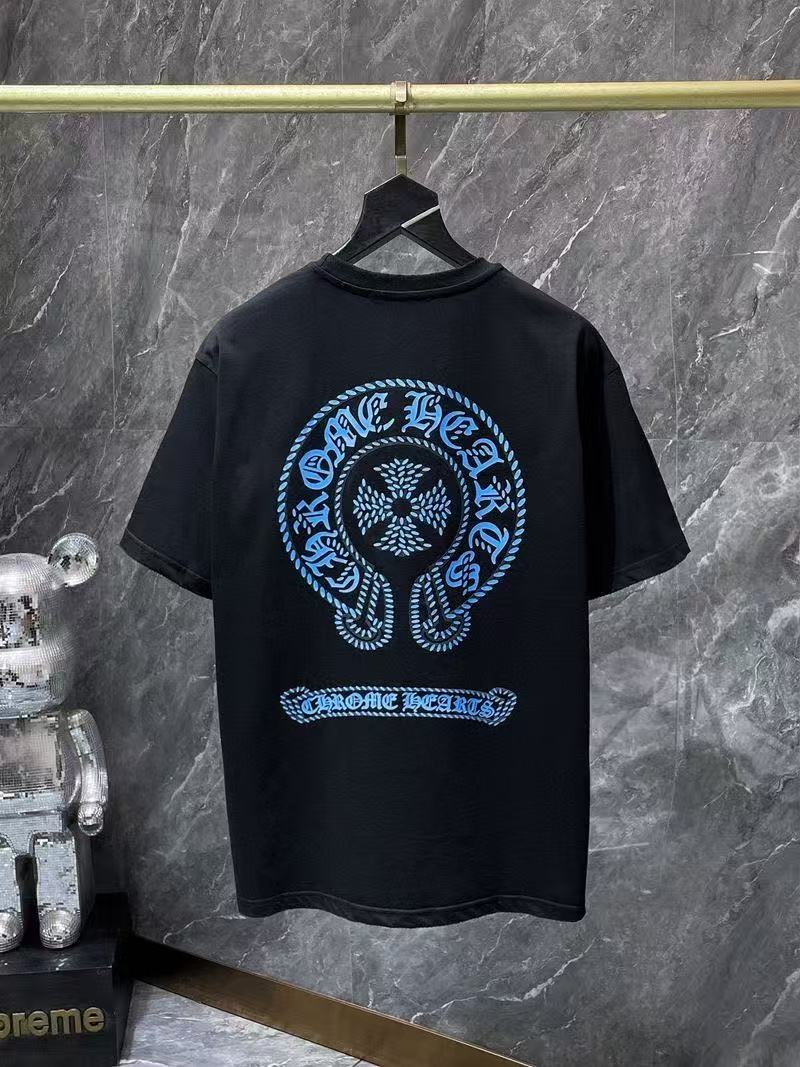 Chrome Hearts Classic Crewneck T-Shirt in Black/Blue