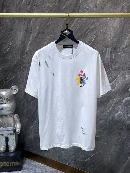 Chrome Hearts Classic Crewneck T-Shirt in White/Multi-Color