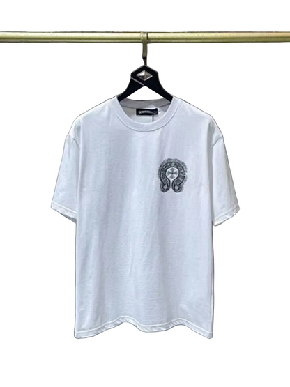 Chrome Hearts Classic Crewneck T-Shirt in White/Black