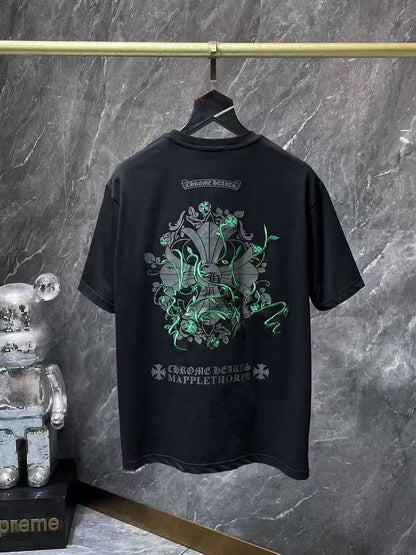 Chrome Hearts Classic Crewneck T-Shirt in Black/Green