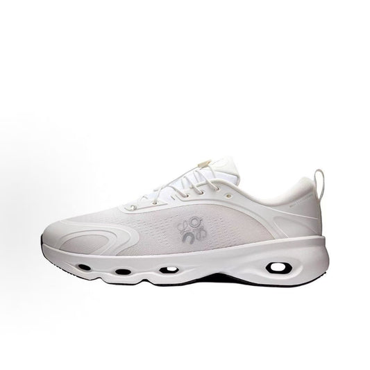 On Low-Top in White: Pure Performance