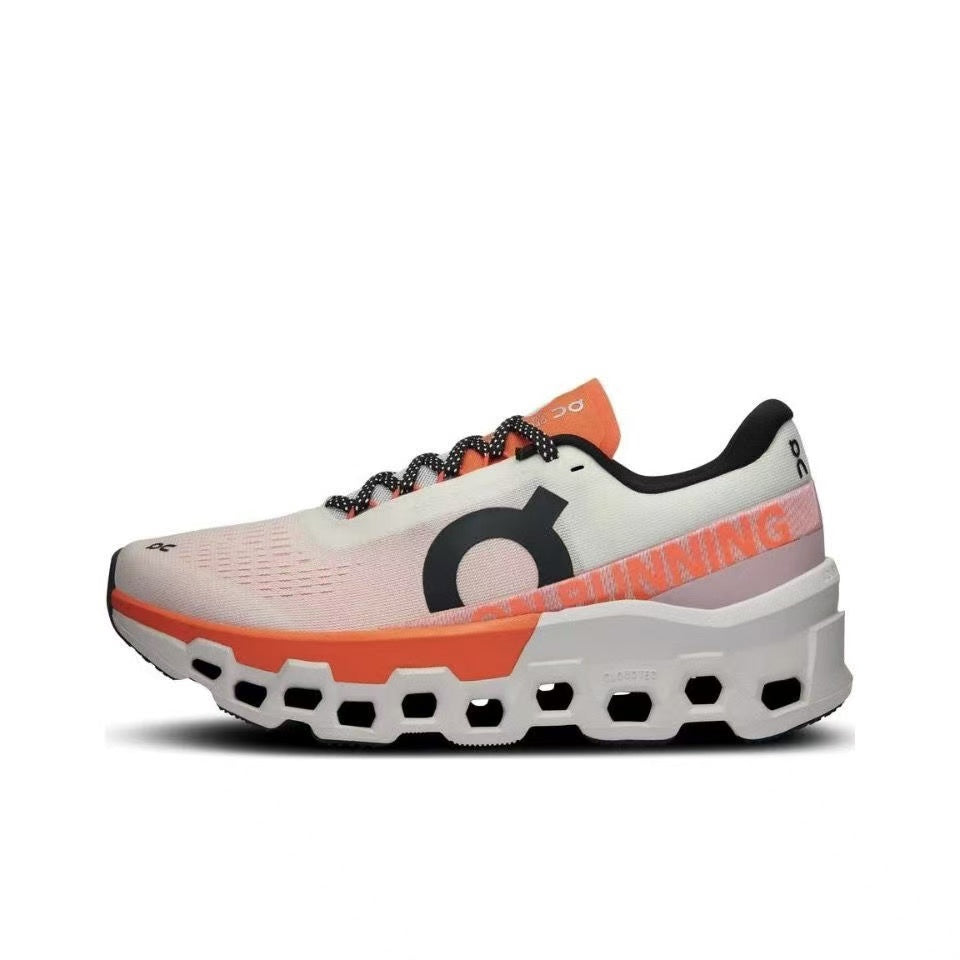 On: White/Orange/Black – Engineered for High-Visibility Performance