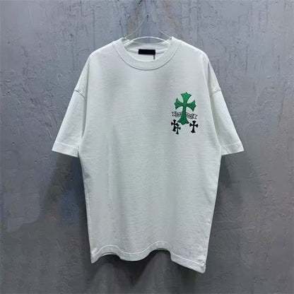 Chrome Hearts T-Shirt in White/Green: Subdued Botanical Edge