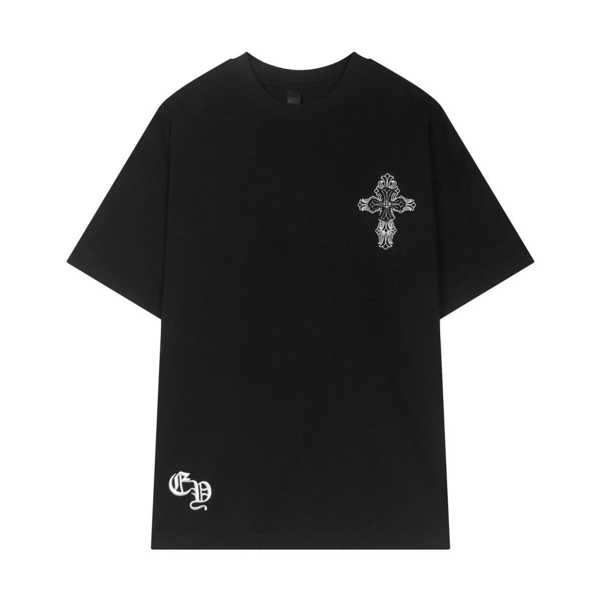 Chrome Hearts T-shirt in Black/White: Dualism in Thread