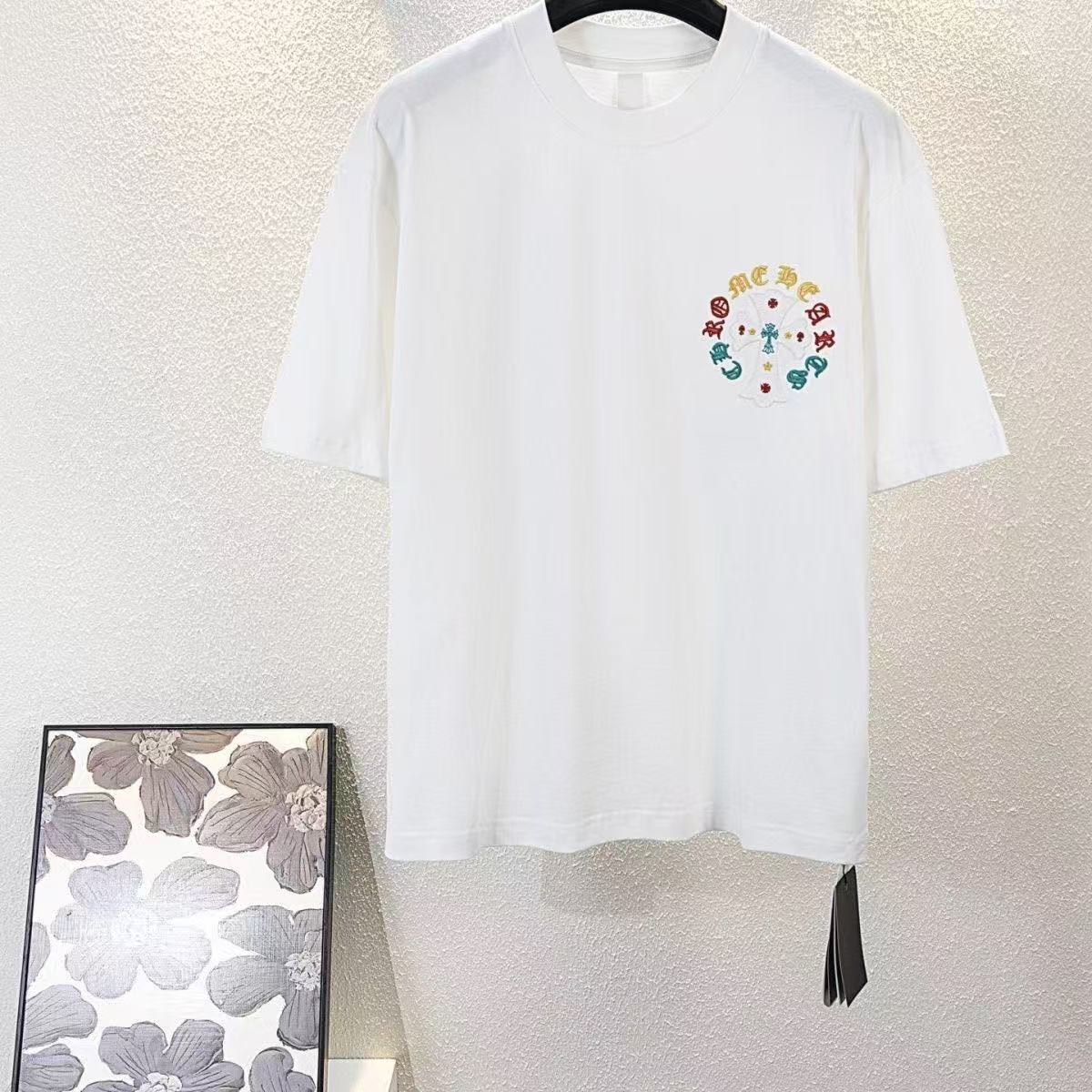 Chrome Hearts T-shirt in White/Yellow/Red: Radiant Heraldry