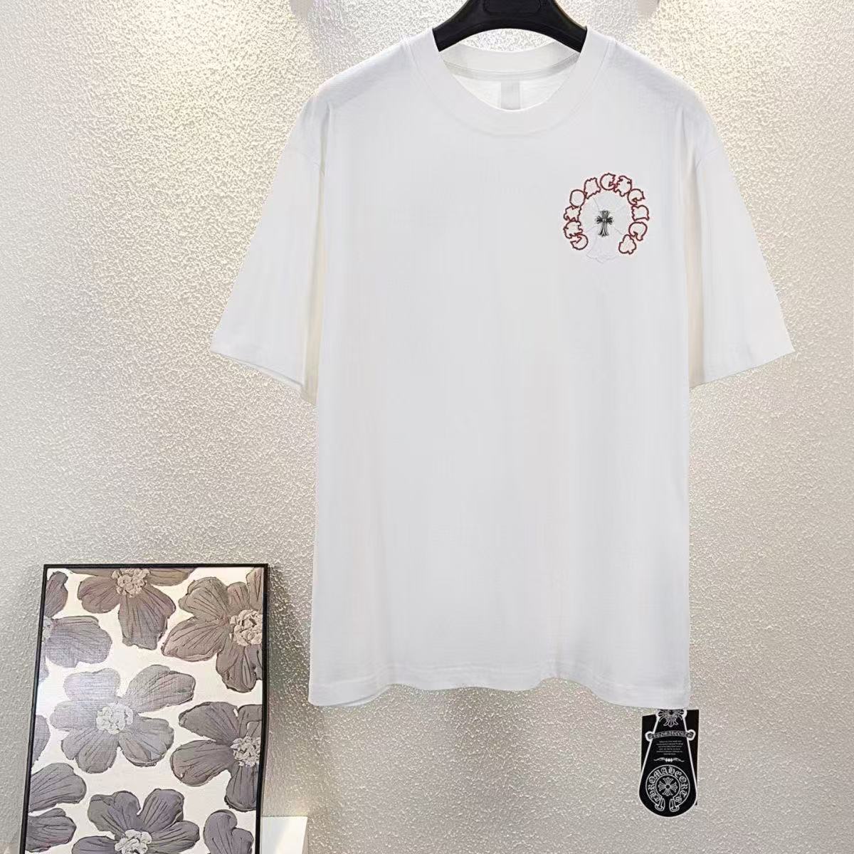 Chrome Hearts T-shirt in White/Red: Scarlet Testament