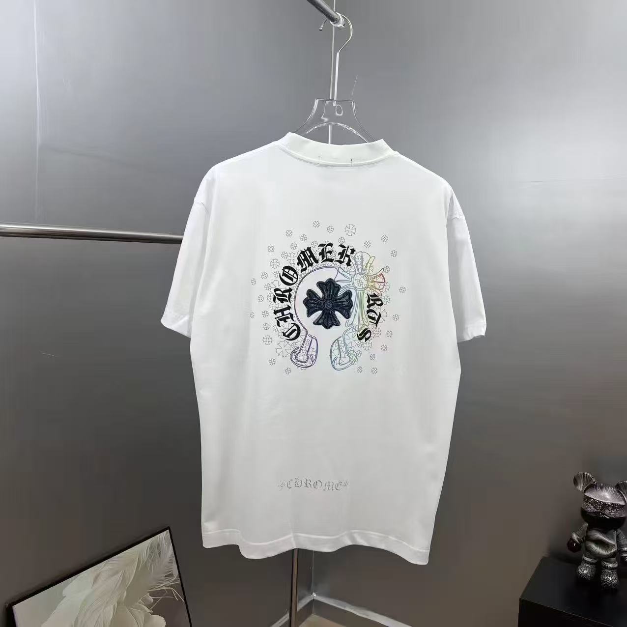 Chrome Hearts T-shirt in White/Black: Inverted Duality