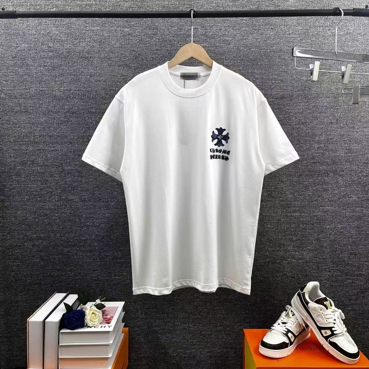 Chrome Hearts T-shirt in White/Blue: Azure Clarity