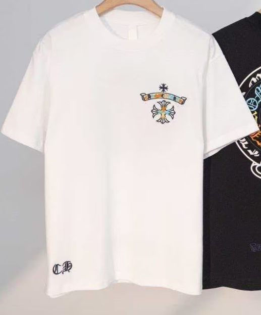 Chrome Hearts T-shirt in White Multicolor: Illuminated Iconography