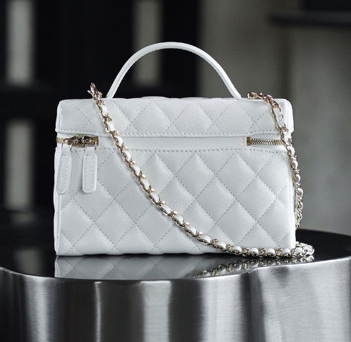 Chanel Handbag in White: Luminous Haute Couture