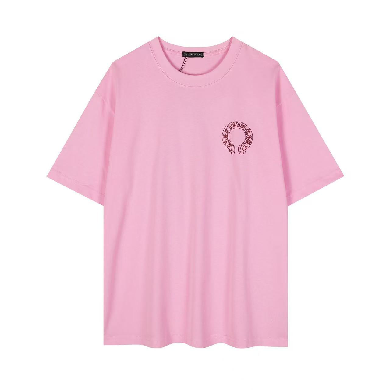Chrome Hearts Classic Crewneck T-Shirt in White/Pink