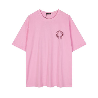 Chrome Hearts Classic Crewneck T-Shirt in White/Pink