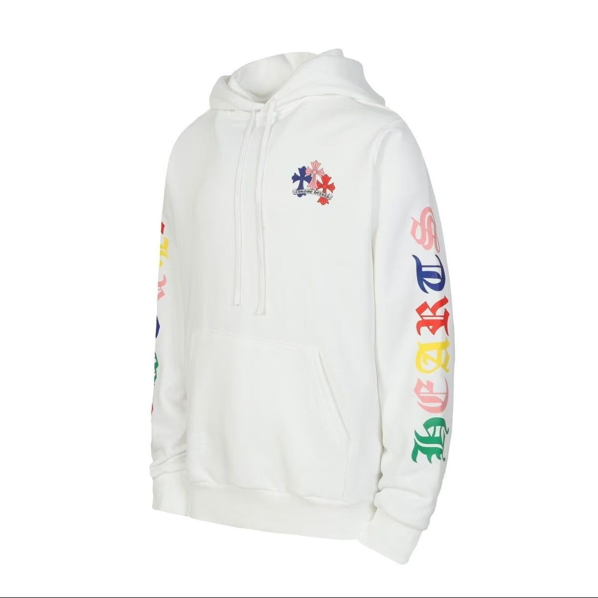 Chrome Hearts Classic Crewneck Sweatshirt in White / Multicolor
