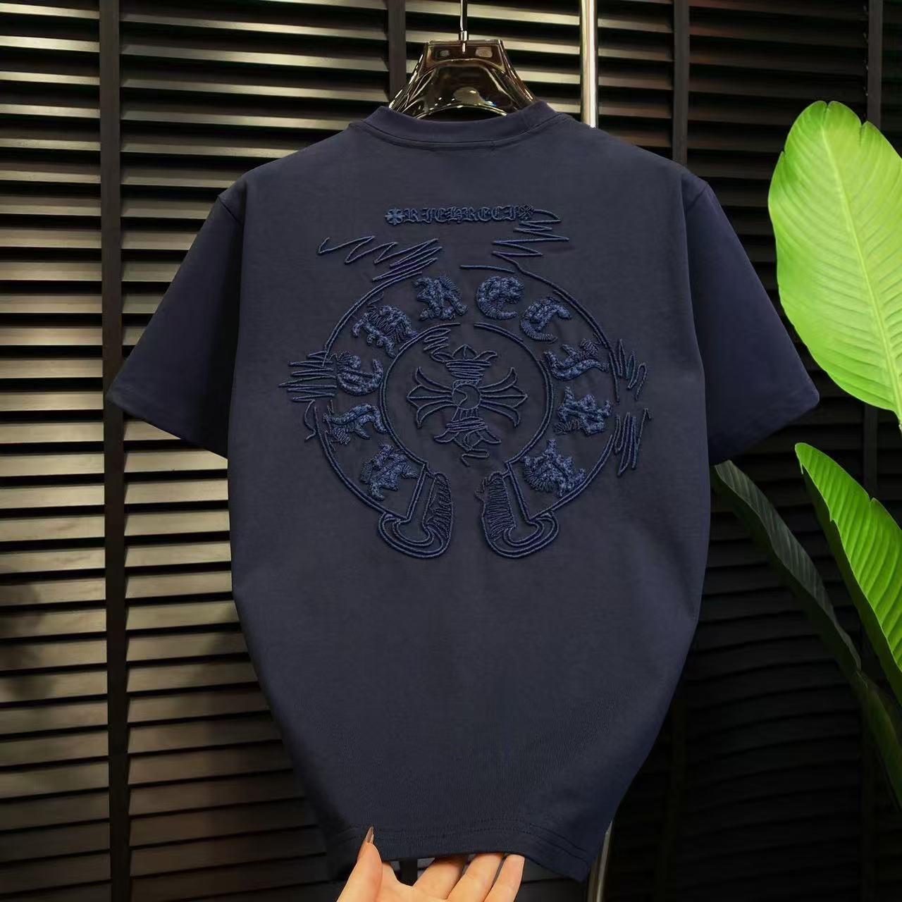 Chrome Hearts Classic Crewneck T-Shirt in Navy