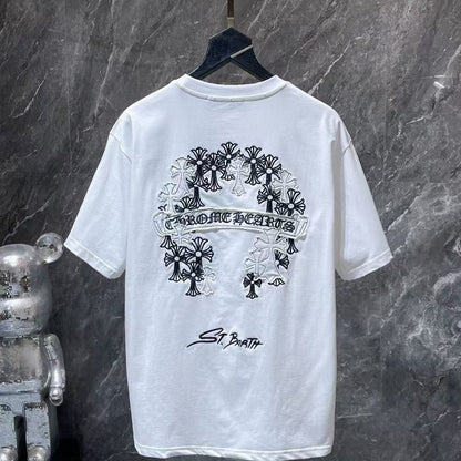 Chrome Hearts Classic Crewneck T-Shirt in White/Black