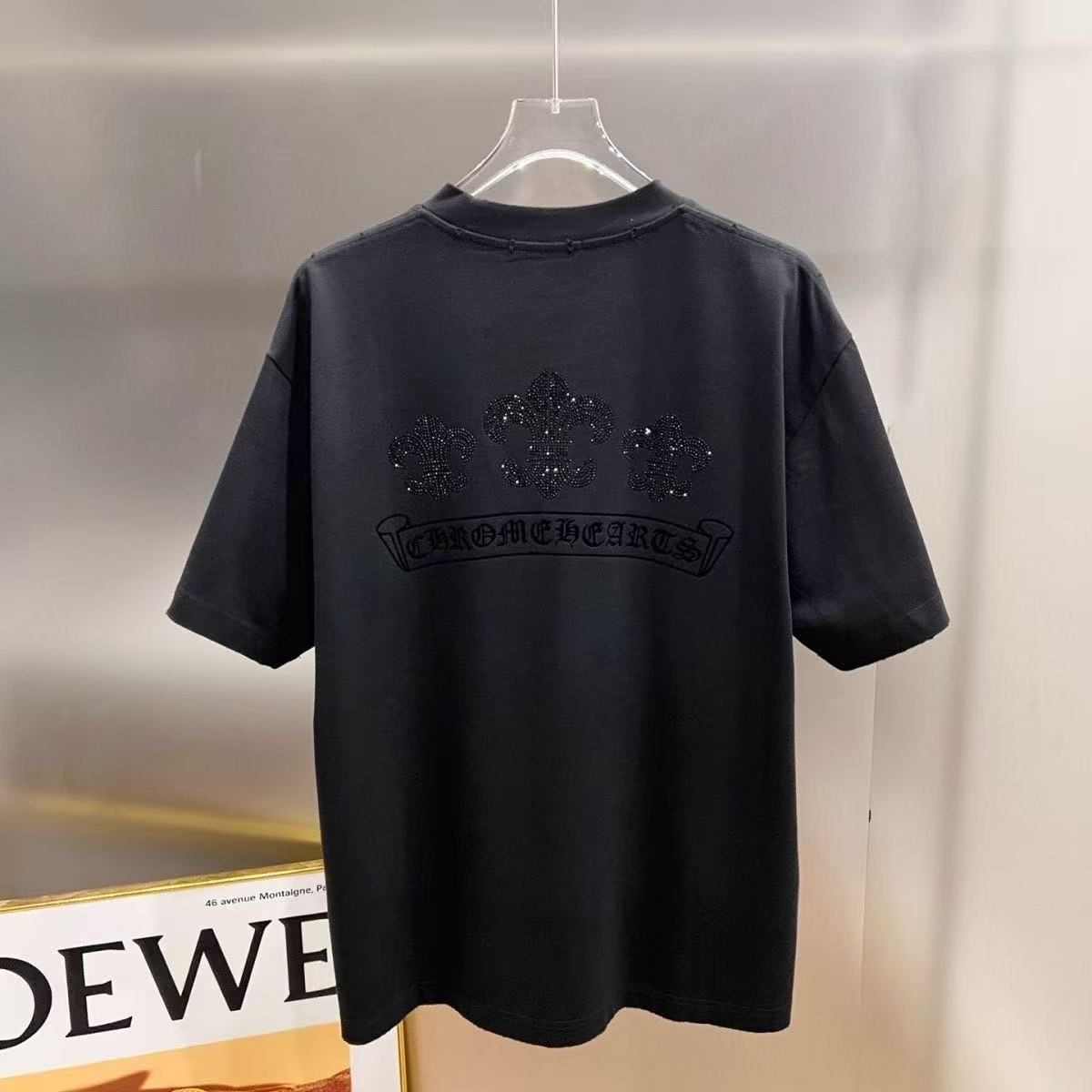 Chrome Hearts Classic Crewneck T-Shirt in All Black