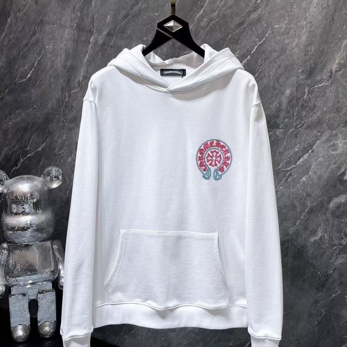 Chrome Hearts Classic Crewneck Sweatshirt in White/Pink