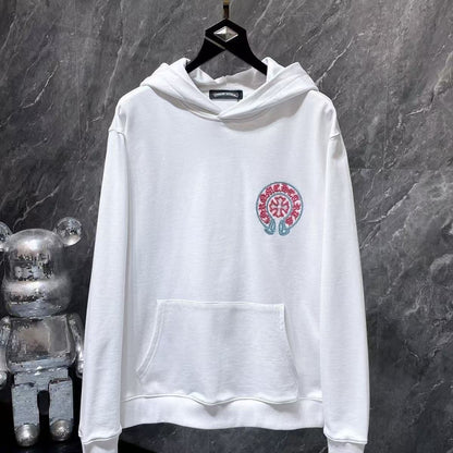 Chrome Hearts Classic Crewneck Sweatshirt in White/Pink
