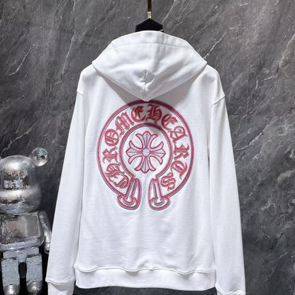 Chrome Hearts Classic Crewneck Sweatshirt in White/Pink