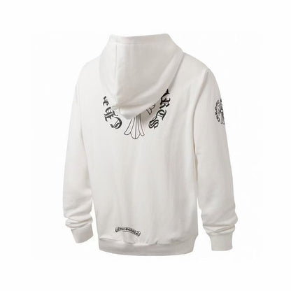 Chrome Hearts Classic Crewneck Jacket in White/Black