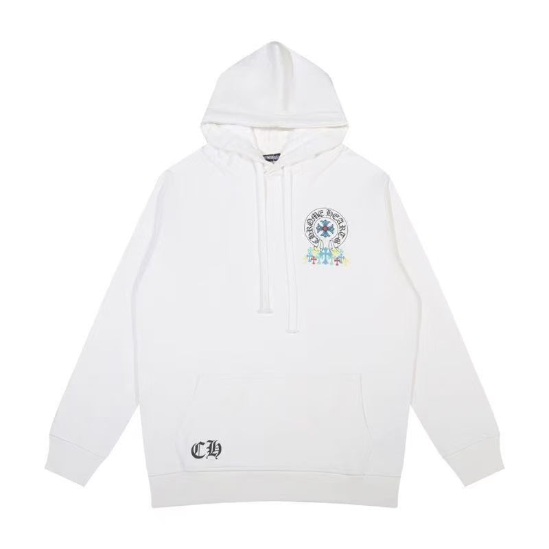 Chrome Hearts Classic Crewneck Sweatshirt in White / Multicolor