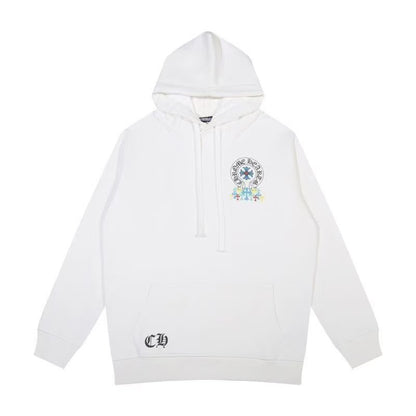 Chrome Hearts Classic Crewneck Sweatshirt in White / Multicolor