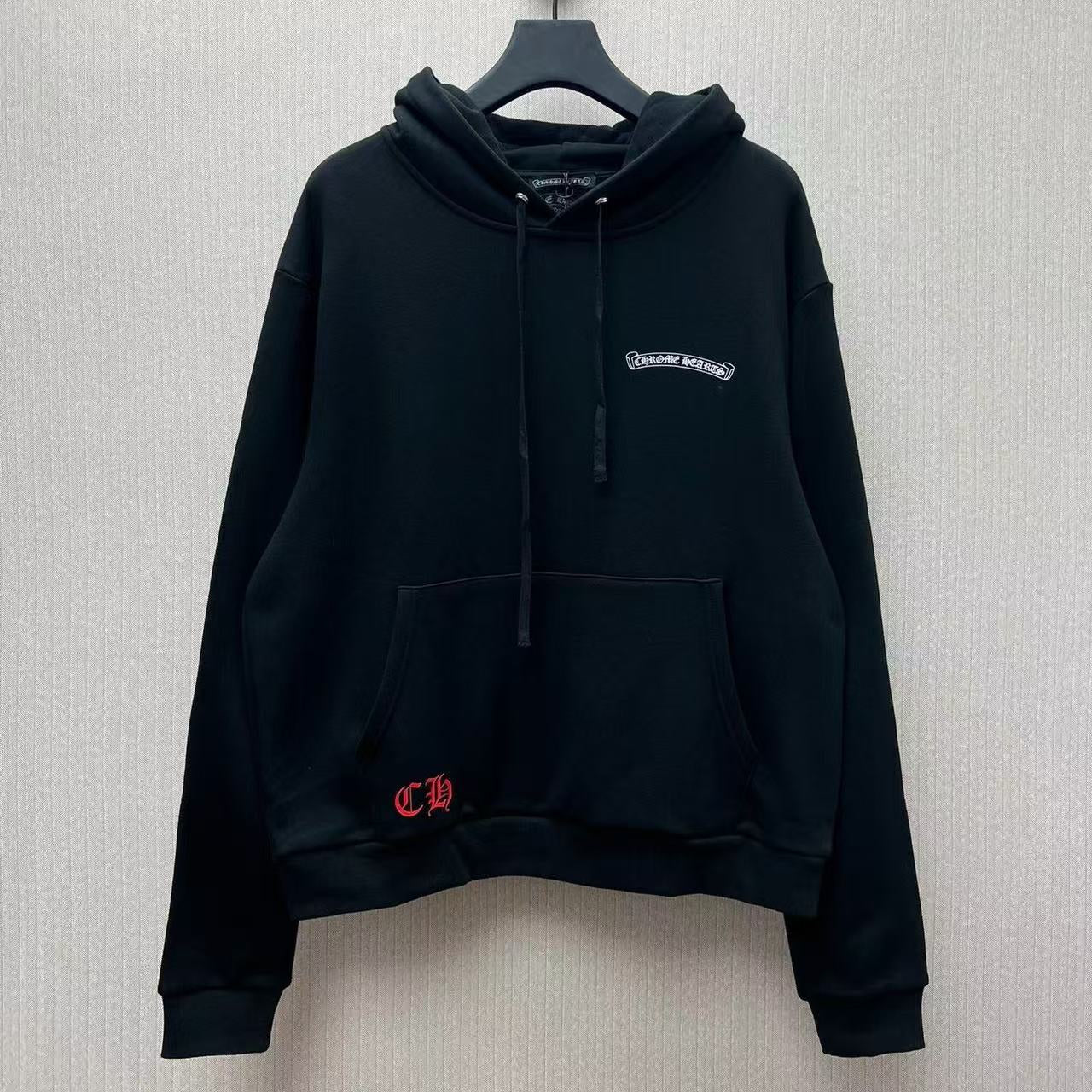 Chrome Hearts Classic Crewneck Sweatshirt in Black/White/Red