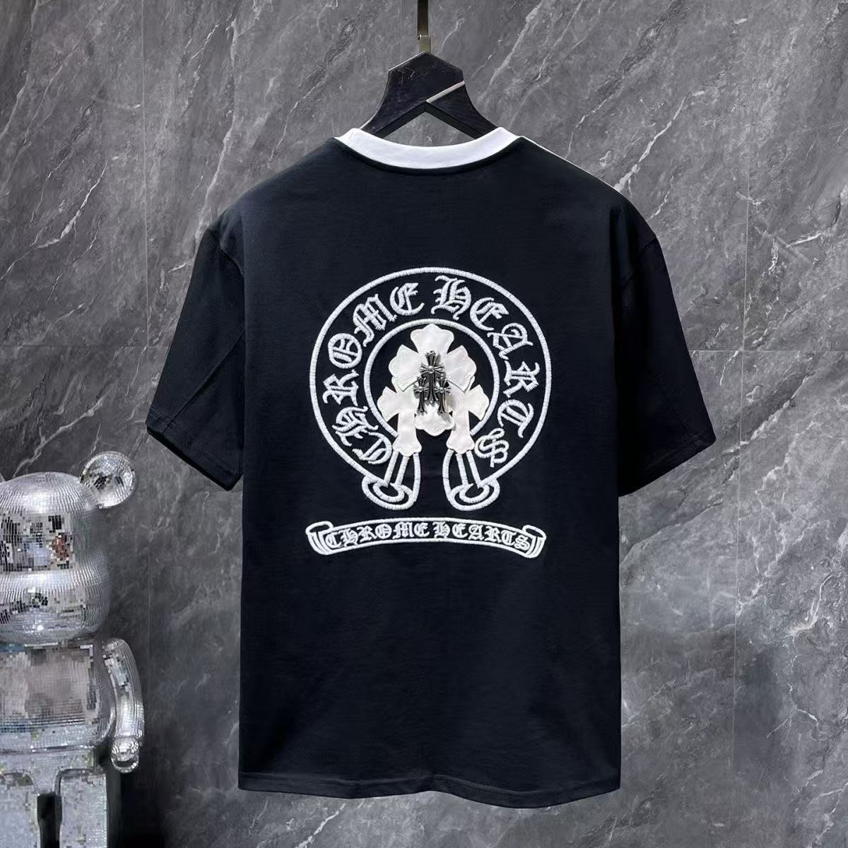 Chrome Hearts Classic Crewneck T-Shirt in Black/White