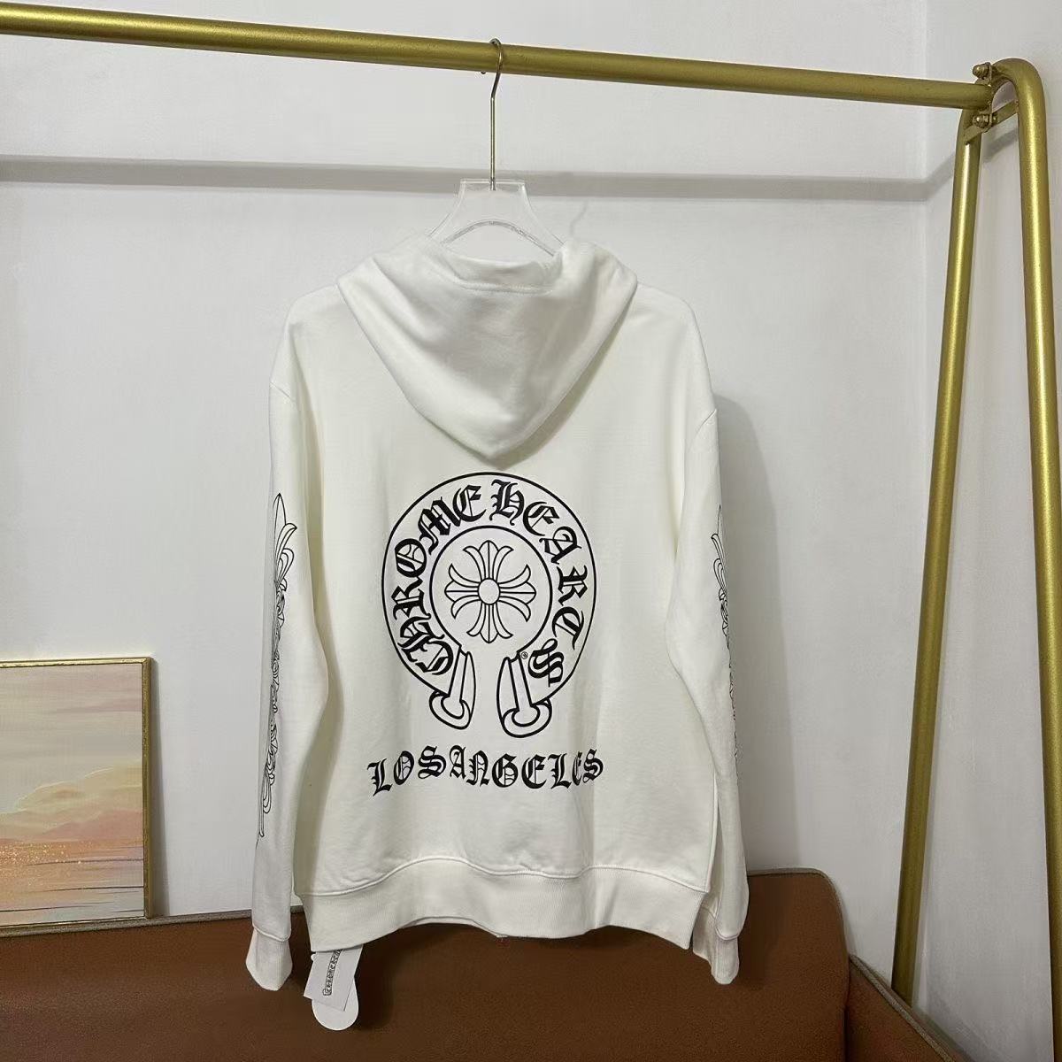 Chrome Hearts Classic Crewneck Outerwear in White/Black