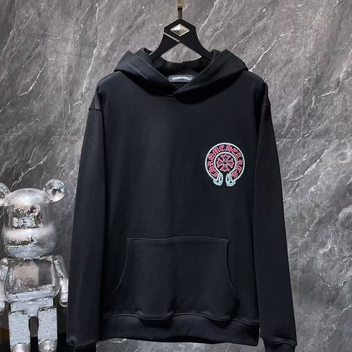 Chrome Hearts Classic Crewneck Sweatshirt in Black/Pink