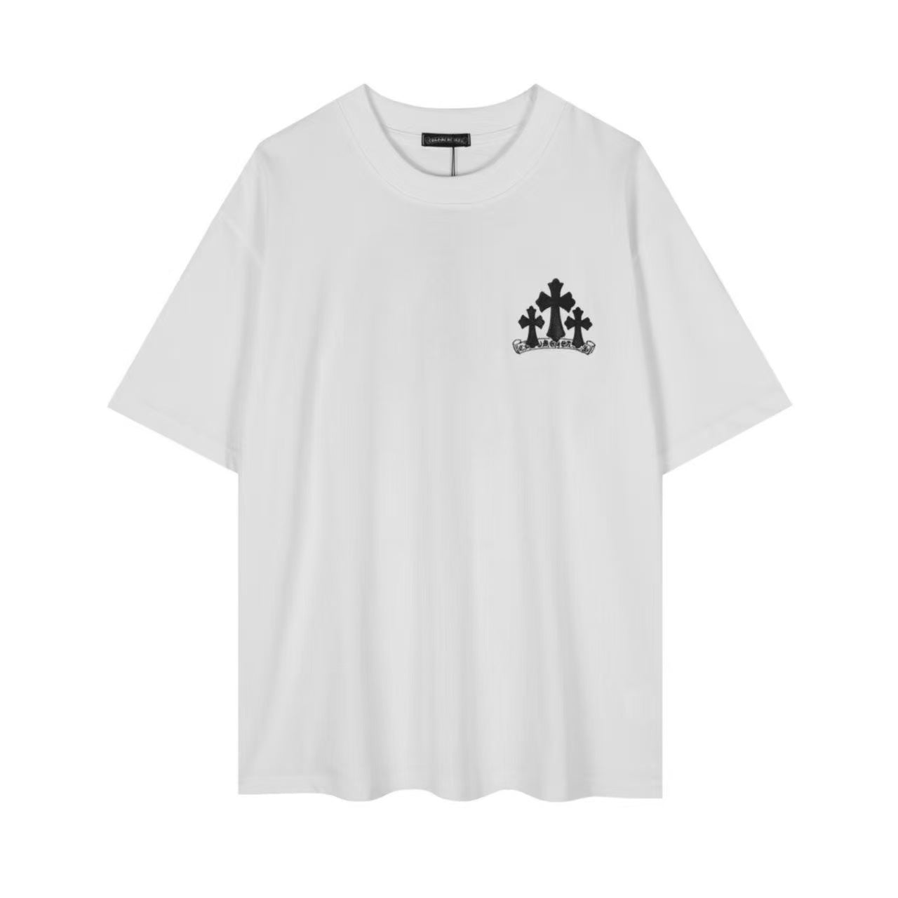 Chrome Hearts Classic Crewneck T-Shirt in White/Black