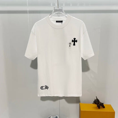 Chrome Hearts Classic Crewneck T-Shirt in White/Black