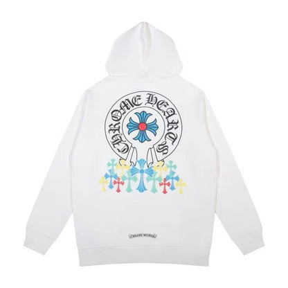 Chrome Hearts Classic Crewneck Sweatshirt in White / Multicolor