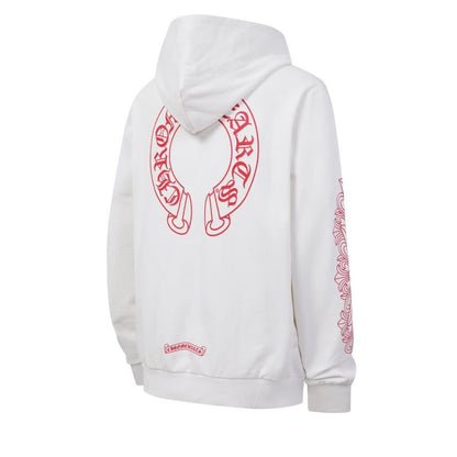 Chrome Hearts Classic Crewneck Sweatshirt in White/Red